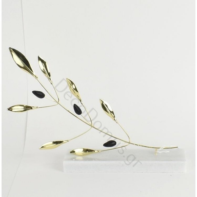 ΚΛΑΔΙ ΕΛΙΑΣ ΧΕΙΡΟΠΟΙΗΤΟ ΜΕ ΒΑΣΗ Ορείχαλκος 29x5xh20