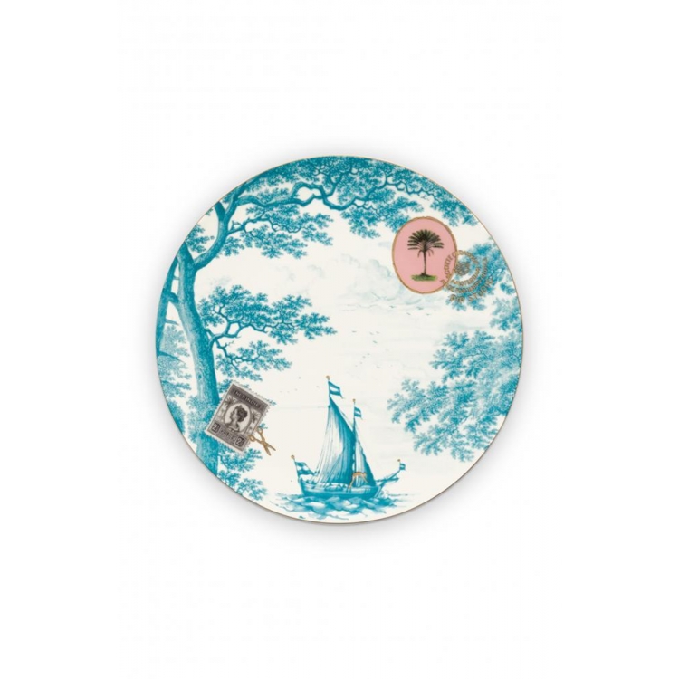 ΠΙΑΤΟ HERITAGE BOAT AQUA ΣΕΤ 6 ΤΜΧ Πορσελάνη Φ23x2