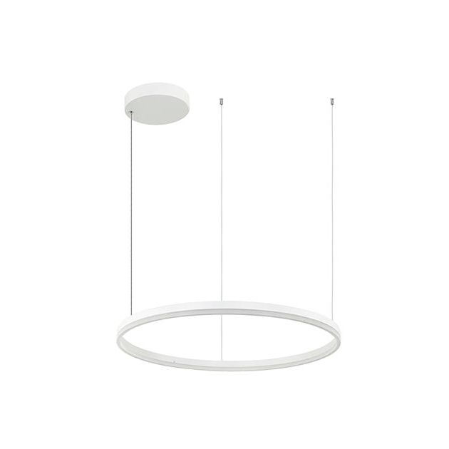 ΚΡΕΜΑΣΤΟ ΦΩΤΙΣΤΙΚΟ LED ΛΕΥΚΟ ΣΤΡΟΓΓΥΛΟ DIMMABLE TRIAC Αλουμίνιο Φ80xh200