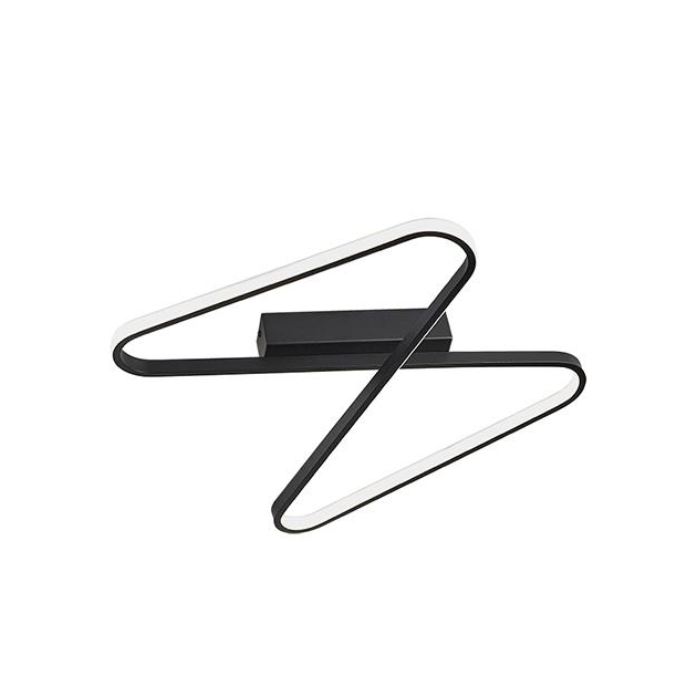 ΦΩΤΙΣΤΙΚΟ ΟΡΟΦΗΣ ΜΑΥΡΟ ΜΕ ΣΙΛΙΚΟΝΗ Μέταλλο 51x41xh12