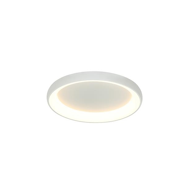 ΦΩΤΙΣΤΙΚΟ ΟΡΟΦΗΣ LED DIMMABLE ΣΤΡΟΓΓΥΛΟ ΛΕΥΚΟ Αλουμίνιο Φ40xh8.5