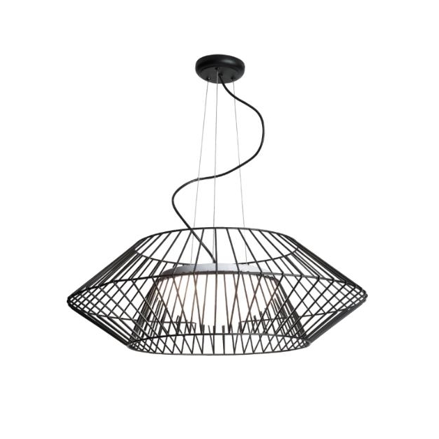 ΚΡΕΜΑΣΤΟ ΦΩΤΙΣΤΙΚΟ ΜΑΥΡΟ ΜΕ ΟΠΑΛΙΝΑ Μέταλλο Φ65xh22