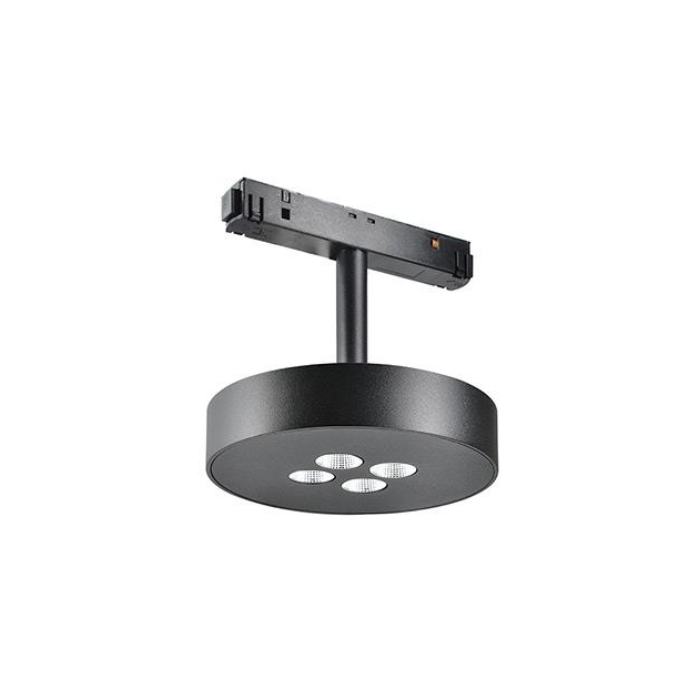 ΜΑΓΝΗΤΙΚΟ ΣΠΟΤ ΡΑΓΑΣ ΜΑΥΡΟ Αλουμίνιο Φ12xh11