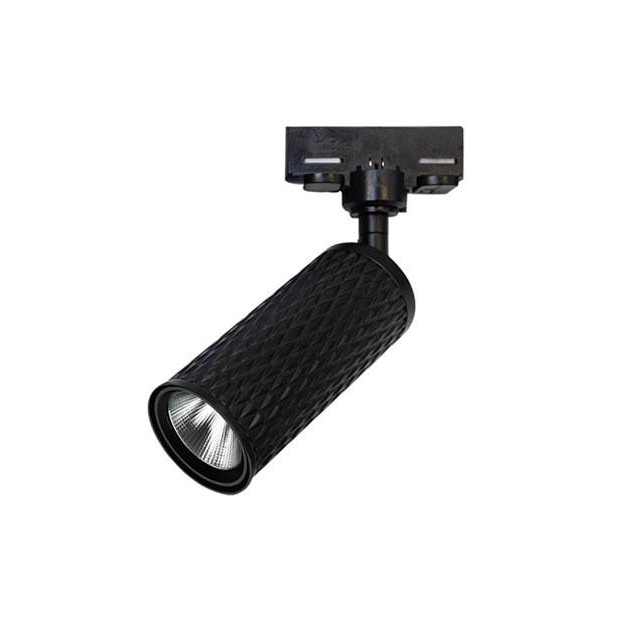 ΣΠΟΤ ΡΑΓΑΣ ΤΡΙΦΑΣΙΚΟ ΑΝΑΓΛΥΦΟ ΜΑΥΡΟ ΜΑΤ ΜΕ ΓΩΝΙΑ ΔΕΣΜΗΣ 24° Αλουμίνιο Φ6xh13