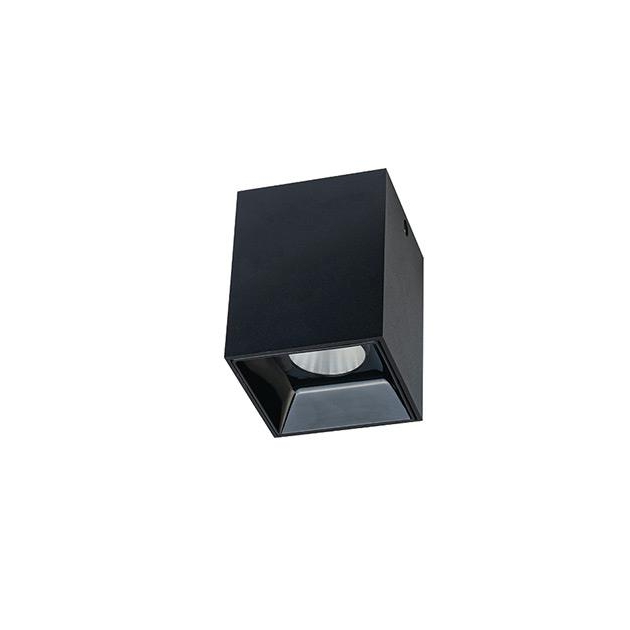 ΣΠΟΤ ΟΡΟΦΗΣ ΜΑΥΡΟ ΜΕ ΜΑΥΡΟ ΚΑΤΟΠΤΡΟ Γυαλί 7.5x7.5xh9.5