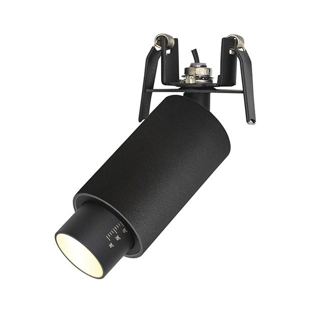 ΜΟΝΟΦΩΤΟ ΣΠΟΤ ΜΕ ΔΥΝΑΤΟΤΗΤΑ ΜΕΓΕΘΥΝΣΗΣ ΜΑΥΡΟ Αλουμίνιο Φ4.5xh9.8