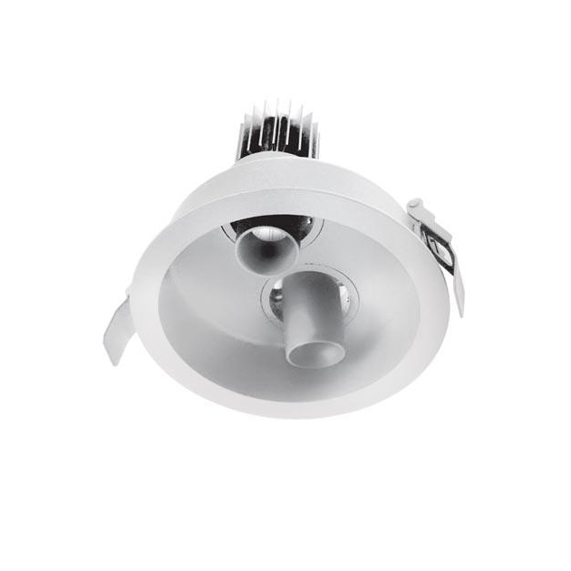 ΑΡΧΙΤΕΚΤΟΝΙΚΟ ΧΩΝΕΥΤΟ ΣΠΟΤ ΚΙΝΟΥΜΕΝΟ ΛΕΥΚΟ ΣΑΓΡΕ ΜΕ ΧΑΜΗΛΟ ΔΕΙΚΤΗ ΘΑΜΒΩΣΗΣ Αλουμίνιο Φ14xh11.3