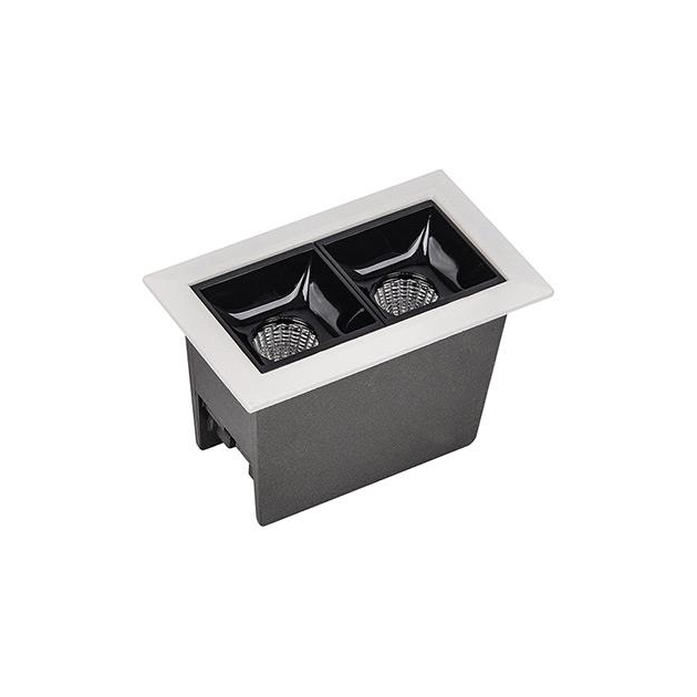 ΣΠΟΤ ΧΩΝΕΥΤΟ ΛΕΥΚΟ-ΜΑΥΡΟ Αλουμίνιο 7.5x4.5xh5