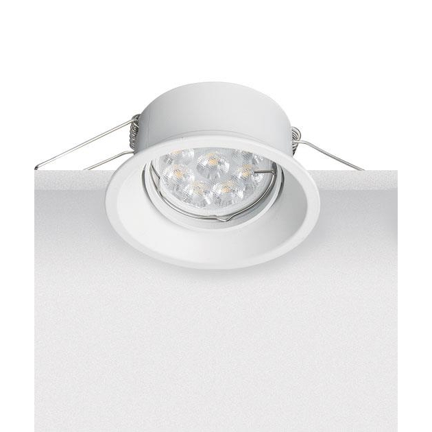 ΣΤΡΟΓΓΥΛΟ ΧΩΝΕΥΤΟ ΣΠΟΤ ΚΙΝΟΥΜΕΝΟ ΛΕΥΚΟ Αλουμίνιο Φ8.6xh4