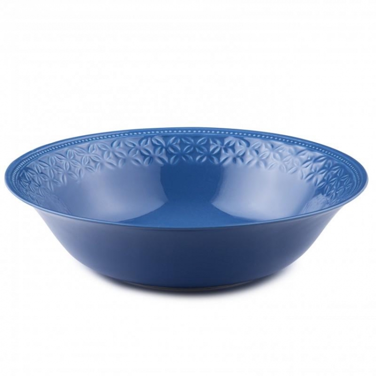 ΣΑΛΑΤΙΕΡΑ L.V. STUDIO ΜΠΛΕ Πορσελάνη Φ25.5*7