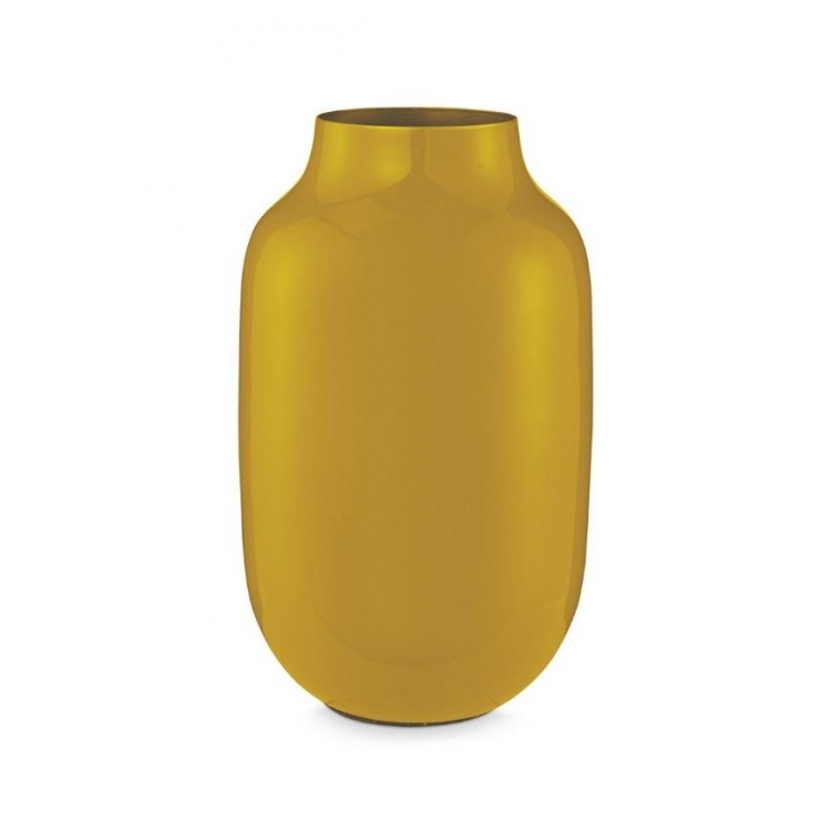 ΒΑΖΟ ΟΒΑΛ ΚΙΤΡΙΝΟ ΜΕ ΕΣΩΤΕΡΙΚΟ ΧΡΥΣΟ Μέταλλο Φ16xh30