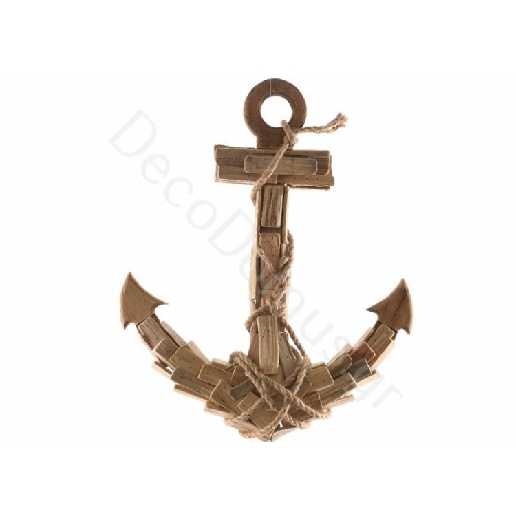 ΔΙΑΚΟΣΜΗΤΙΚΗ ΚΡΕΜΑΣΤΗ ΑΓΚΥΡΑ Ξύλο 42x5xh52