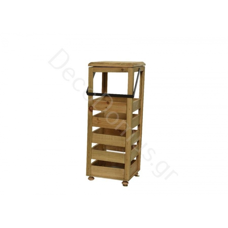 ΦΑΝΑΡΙ ΣΕ ΦΥΣΙΚΟ ΧΡΩΜΑ ΔΙΑΤΡΗΤΟ ΜΙΚΡΟ Μέταλλο 18.5x18.5xh48