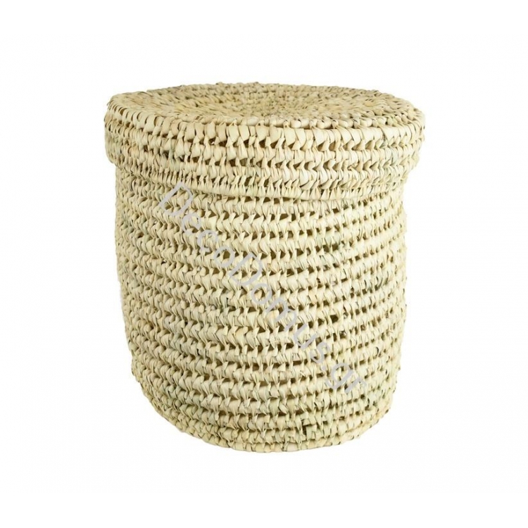 ΧΕΙΡΟΠΟΙΗΤΟ ΚΑΛΑΘΙ ΣΤΡΟΓΓΥΛΟ ΜΕ ΚΑΠΑΚΙ ΜΕΓΑΛΟ Ψάθα Φ35xh37