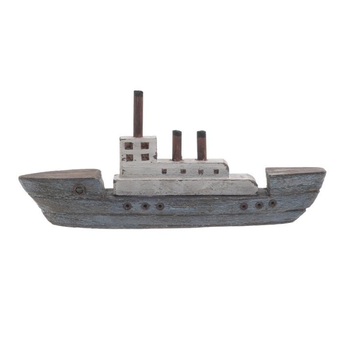 ΔΙΑΚΟΣΜΗΤΙΚΟ ΚΑΡΑΒΙ ΧΕΙΡΟΠΟΙΗΤΟ Ξύλο 25x4xh9.5