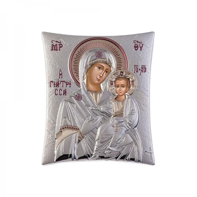 ΑΣΗΜΕΝΙΑ ΕΙΚΟΝΑ ΠΑΝΑΓΙΑ ΓΙΑΤΡΙΣΣΑ ΜΕΓΑΛΗ ΕΠΙΤΡΑΠΕΖΙΑ ΚΑΙ ΕΠΙΤΟΙΧΙΑ Ξύλο 16x6xh20