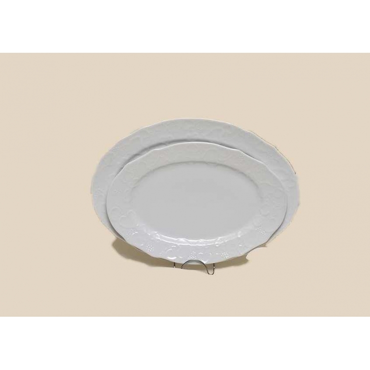 ΠΙΑΤΕΛΑ ΟΒΑΛ Φ32 ΛΕΥΚΗ ΙΑΝΘΟΣ Πορσελάνη 32 ΕΚ