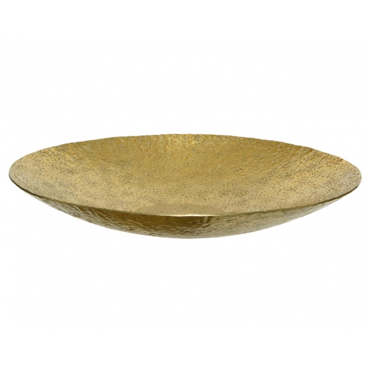 ΜΠΟΛ ΑΛΟΥΜΙΝΙΟΥ ΣΤΡΟΓΓΥΛΟ ΧΡΥΣΟ ΣΦΥΡΗΛΑΤΟ Φ44.5cm - KAEMINGK Αλουμίνιο 44.5*6.5