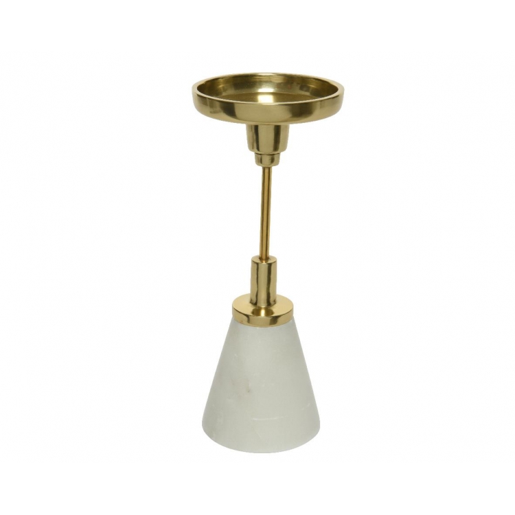 ΚΗΡΟΠΗΓΙΟ ΜΕ ΛΕΥΚΟ ΜΑΡΜΑΡΟ ΚΑΙ ΧΡΥΣΟ ΜΕΤΑΛΛΟ - KAEMINGK Μέταλλο 8.5*11.5*Y49.5