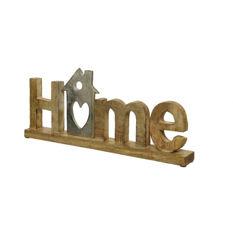ΔΙΑΚΟΣΜΗΤΙΚΟ ΞΥΛΙΝΟ ΜΕ ΑΛΟΥΜΙΝΙΟ ``HOME`` - KAEMINGK Μέταλλο 30*5*Y17