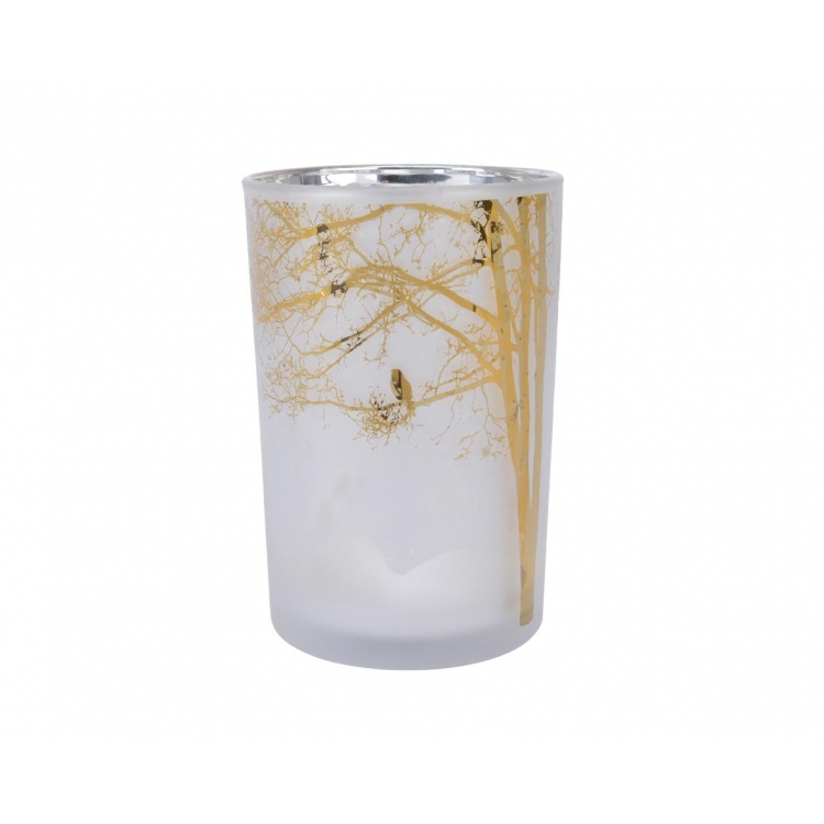 ΚΗΡΟΠΗΓΙΟ - ΡΕΣΟ ΓΥΑΛΙΝΟ ΜΑΤ ΑΜΜΟΒΟΛΗΣ ΜΕ ΧΡΥΣΟ ΣΧΕΔΙΟ - KAEMINGK Γυαλί 12*12*Y18