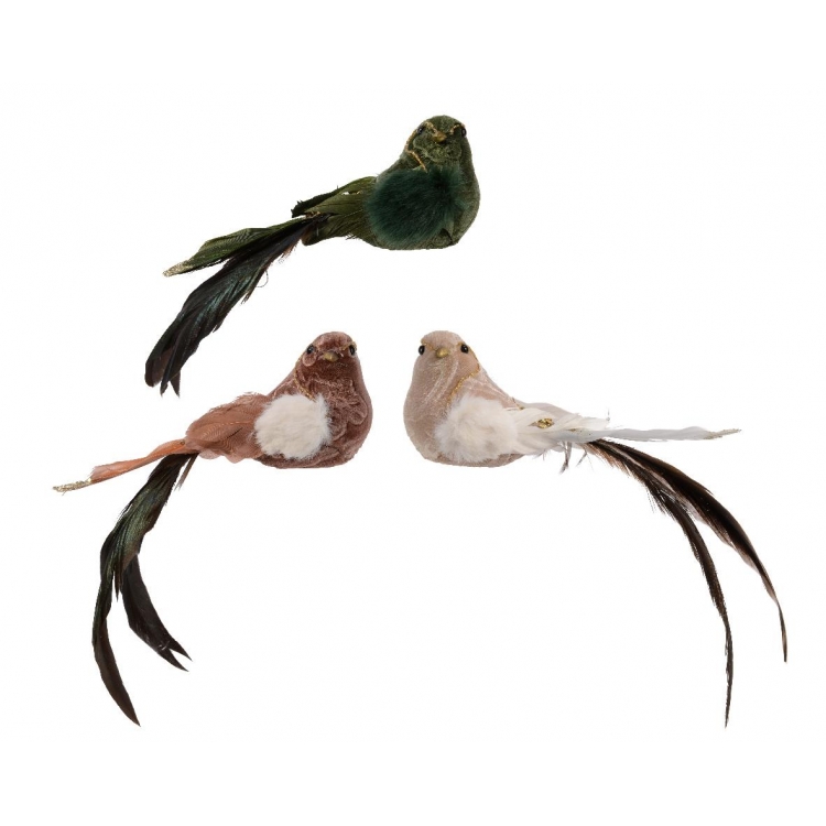 ΧΡΙΣΤΟΥΓΕΝΝΙΑΤΙΚΟ ΣΤΟΛΙΔΙ ΒΕΛΟΥΔΙΝΟ ΠΟΥΛΙ ΣΕ ΚΛΙΠ - KAEMINGK Συνθετικό 7*22*Y6