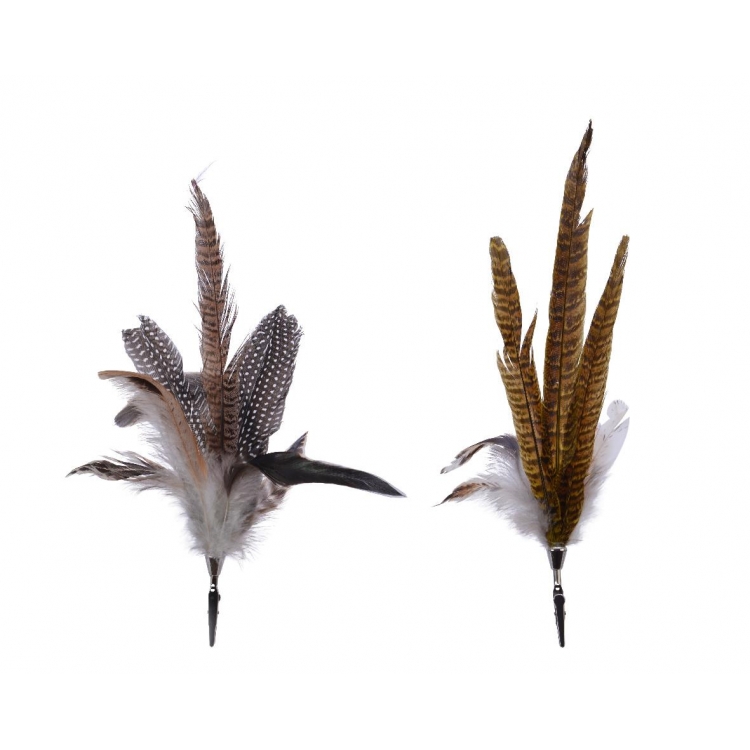 ΧΡΙΣΤΟΥΓΕΝΝΙΑΤΙΚΟ ΣΤΟΛΙΔΙ ΦΤΕΡΟ ΣΕ ΚΛΙΠ - KAEMINGK Μέταλλο 0.1*10*Y32