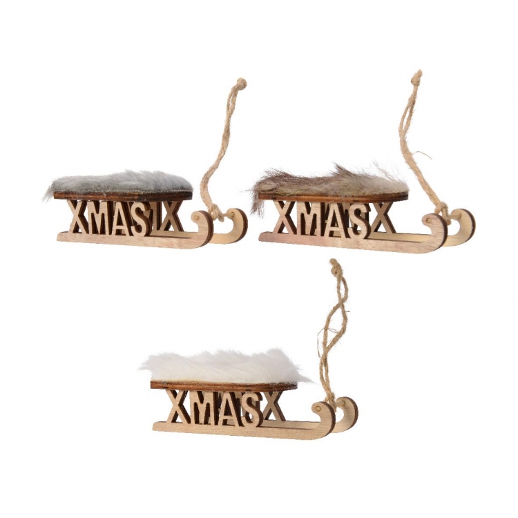 ΧΡΙΣΤΟΥΓΕΝΝΙΑΤΙΚΟ ΣΤΟΛΙΔΙ ΞΥΛΙΝΟ ΕΛΚΗΘΡΟ ΜΕ ΓΟΥΝΙΝΗ ΘΕΣΗ - KAEMINGK Ξύλο 4*12*Y3.5