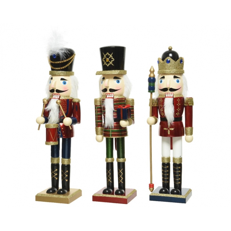 ΧΡΙΣΤΟΥΓΕΝΝΙΑΤΙΚΟ ΔΙΑΚΟΣΜΗΤΙΚΟ ΚΑΡΥΟΘΡΑΥΣΤΗΣ - KAEMINGK Ξύλο 14*13*Y50