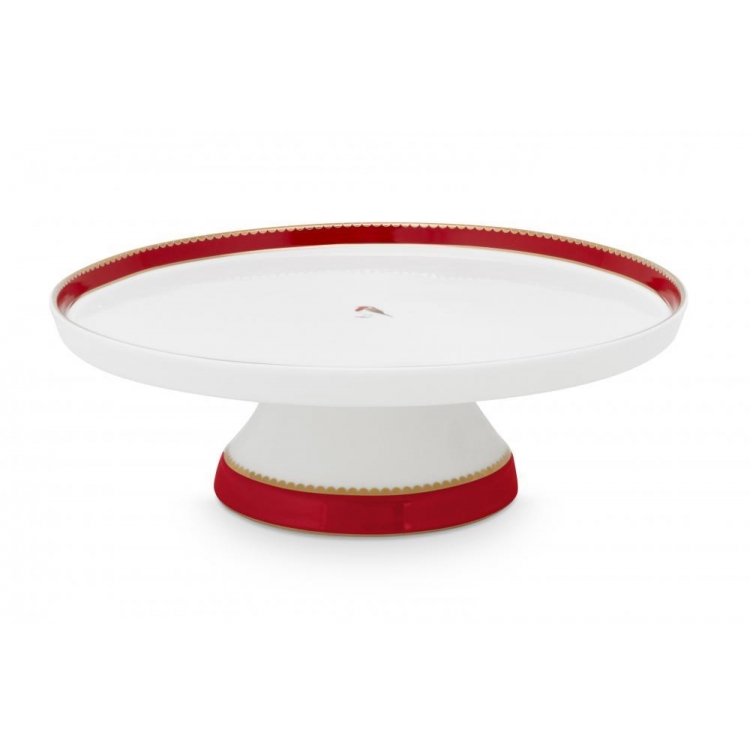 ΠΙΑΤΕΛΑ ΛΕΥΚΗ ΠΟΡΣΕΛΑΝΙΝΗ ΜΕ ΠΟΔΙ LOVE BIRDS MEDALLION WHITE Πορσελάνη Φ24xh7.5