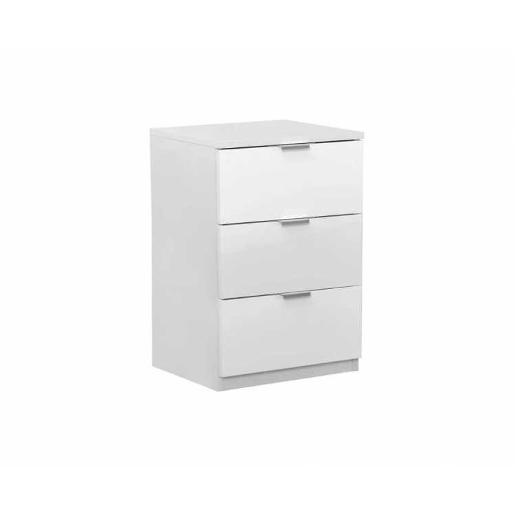 ΚΟΜΟΔΙΝΟ ELEGANCE 3F ΛΕΥΚΟ GLOSS Μελαμίνη Μ0.45Π0.38Υ0.67