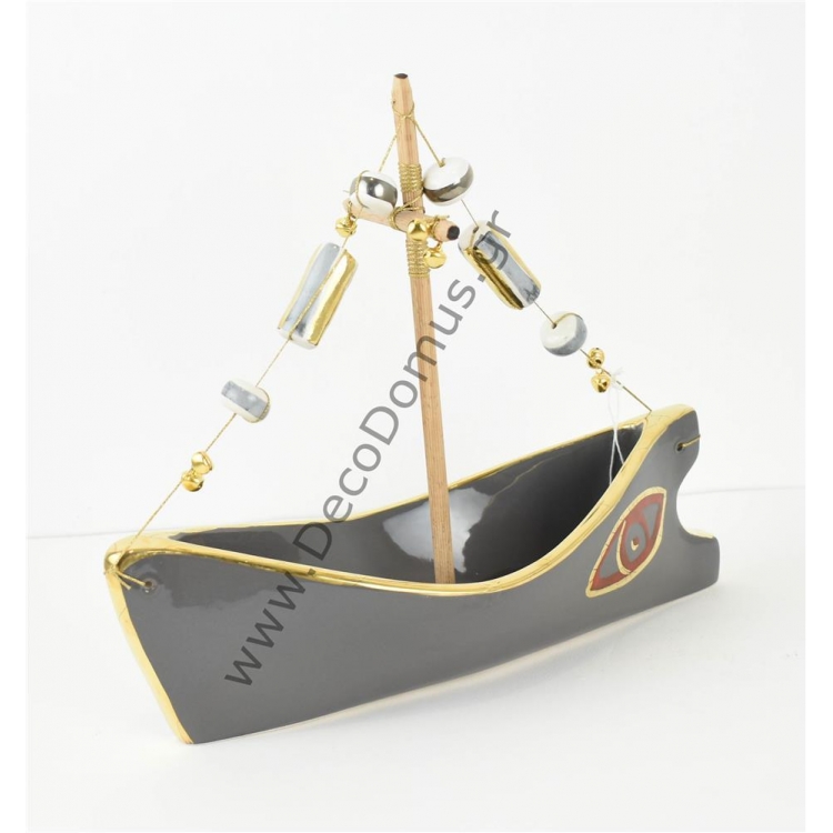 ΓΟΥΡΙ ΧΕΙΡΟΠΟΙΗΤΟ ΚΑΡΑΒΙ ΓΚΡΙ ΜΕΣΑΙΟ Κεραμικό