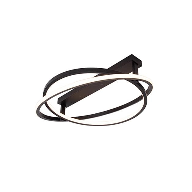 ΦΩΤΙΣΤΙΚΟ ΟΡΟΦΗΣ LED ΜΕ ΔΥΟ ΚΙΝΟΥΜΕΝΑ ΦΩΤΕΙΝΑ ΔΑΧΤΥΛΙΔΙΑ ΜΑΥΡΟ ΜΑΤ Αλουμίνιο 60x60xh14-24