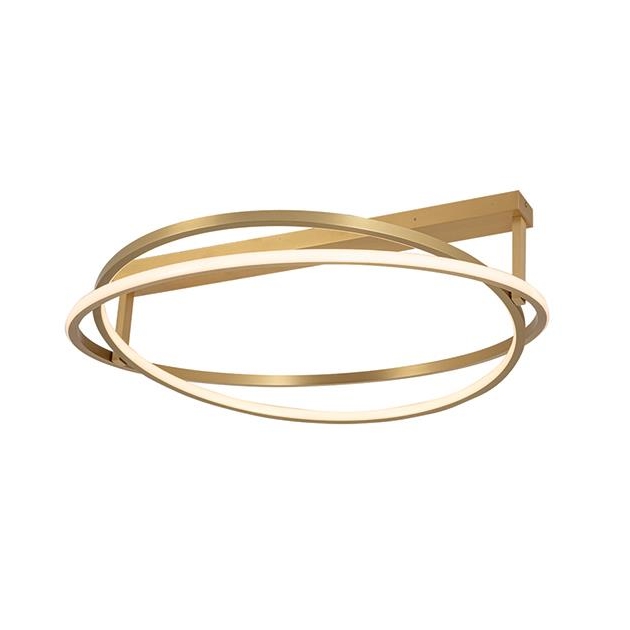 ΦΩΤΙΣΤΙΚΟ ΟΡΟΦΗΣ LED ΜΕ ΔΥΟ ΚΙΝΟΥΜΕΝΑ ΦΩΤΕΙΝΑ ΔΑΧΤΥΛΙΔΙΑ ΧΡΥΣΟ ΜΑΤ Αλουμίνιο 79x79xh18-34