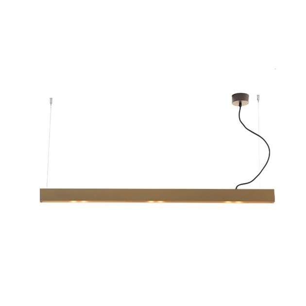 ΚΡΕΜΑΣΤΟ ΦΩΤΙΣΤΙΚΟ LED ΡΑΓΑ ΜΕ ΜΠΡΟΥΤΖΙΝΗ ΚΑΙ ΧΡΥΣΗ ΒΑΦΗ  ΜΕ ΑΝΩ ΚΑΙ ΚΑΤΩ ΦΩΤΙΣΜΟ Αλουμίνιο 142x4.8xh7.8