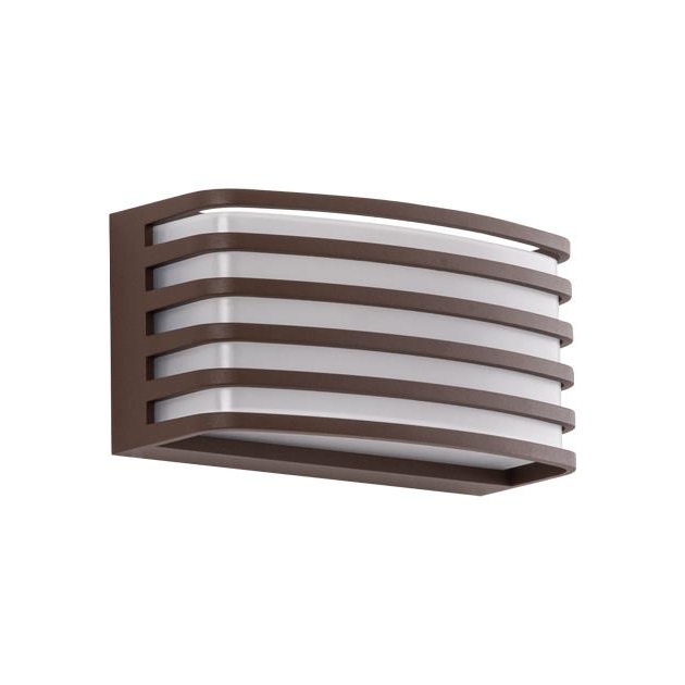 ΑΠΛΙΚΑ ΕΞΩΤΕΡΙΚΟΥ ΧΩΡΟΥ ΜΕ ΕΝΣΩΜΑΤΩΜΕΝΟ LED ΚΑΦΕ ΣΚΟΥΡΟ Αλουμίνιο 20x9xh10