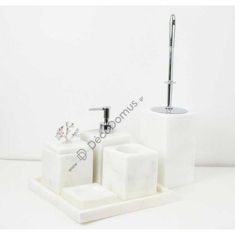 ΜΑΡΜΑΡΙΝΟ ΣΕΤ ΜΠΑΝΙΟΥ 5 ΤΜΧ Μάρμαρο 25x25xh41.5