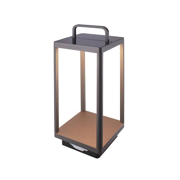 ΑΠΛΙΚΑ ΕΞΩΤΕΡΙΚΟΥ ΧΩΡΟΥ LED ΜΕ ΗΛΙΑΚΟ ΠΑΝΕΛ ΦΟΡΤΙΣΗΣ ΚΑΙ ΔΙΑΚΟΠΤΗ On/Off Γυαλί 18x18xh51