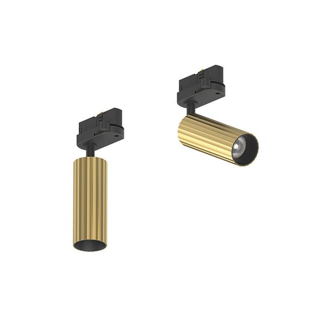 ΤΡΙΦΑΣΙΚΟ ΣΠΟΤ ΡΑΓΑΣ LED ΟΡΕΙΧΑΛΚΙΝΟ ΣΑΓΡΕ ΜΕ ΜΑΥΡΟ ΔΑΧΤΥΛΙΔΙ Αλουμίνιο 4.5x12xh4.5