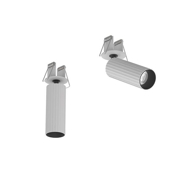 ΧΩΝΕΥΤΟ LED ΣΠΟΤ ΟΡΟΦΗΣ ΛΕΥΚΟ ΜΑΤ ΜΕ ΜΑΥΡΟ ΔΑΧΤΥΛΙΔΙ Αλουμίνιο 4.5x12xh4.5