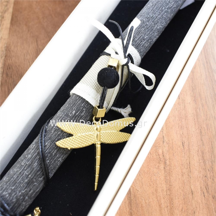 ΛΑΜΠΑΔΑ ΜΟΛΥΒΙ ΜΕ ΛΙΒΕΛΟΥΛΑ ΚΟΛΙΕ Αρωματικό Κερί Φ2*24.5Υ