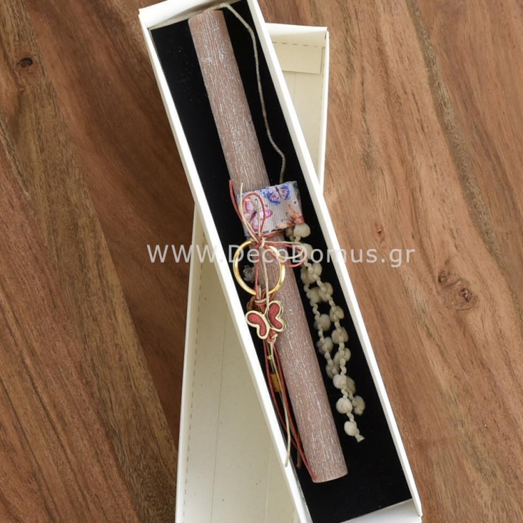 ΛΑΜΠΑΔΑ ΑΡΩΜΑΤΙΚΗ ME ΜΠΡΕΛΟΚ  KOKKINH ΠΕΤΑΛΟΥΔΑ Αρωματικό Κερί 3*1.5*25