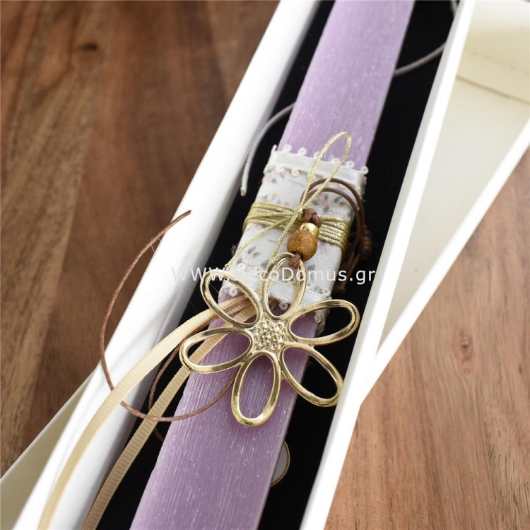 ΛΑΜΠΑΔΑ ΑΡΩΜΑΤΙΚΗ ΡΟΖ ΜΕ ΚΟΛΙΕ ΜΑΡΓΑΡΙΤΑ Αρωματικό Κερί 3*1.5*25