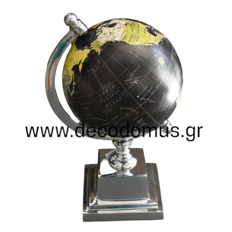 ΥΔΡΟΓΕΙΟΣ ΣΦΑΙΡΑ ΜΑΥΡΗ ΜΕ ΒΑΣΗ ΑΛΟΥΜΙΝΙΟΥ Αλουμίνιο 15*14*24Y