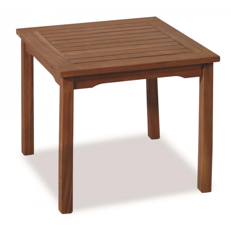 Ξύλινο Βοηθητικό Τραπεζάκι Coffee Table 50 x 50 x 45(Η) cm ,Acacia Wood Ξύλο