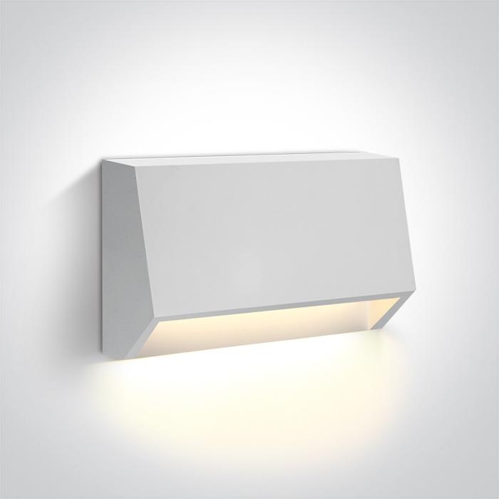 LED WALL LIGHT 1,5W WW DARK LIGHT IP65 230V One Light Συνθετικό 10*6 *3.4 ΕΚ.