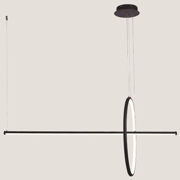 ΦΩΤΙΣΤΙΚΟ ΚΡΕΜΑΣΤΟ LED 60W ΜΑΥΡΟ Μέταλλο 120*40*175