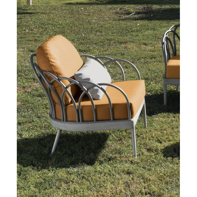 ΠΟΛΥΘΡΟΝΑ SINTRA ΑΛΟΥΜΙΝΙΟΥ - Arkimueble Αλουμίνιο 85 cm x 76 cm x 87 cm.