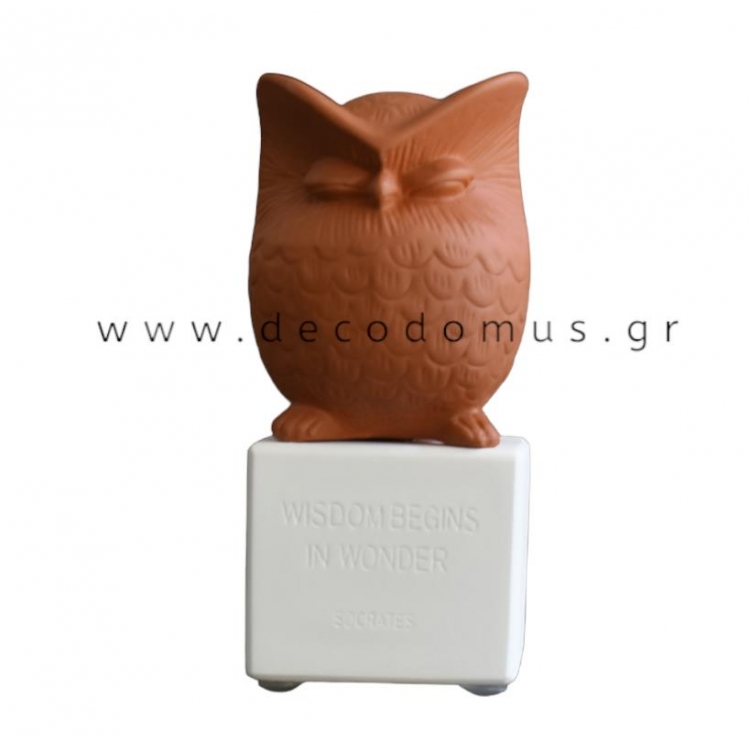 SOPHIA ΚΟΥΚΟΥΒΑΓΙΑ S ΣΚΟΥΡΗ ΠΟΡΤΟΚΑΛΙ Κεραμικό 0.07*0.07*0.135M Y