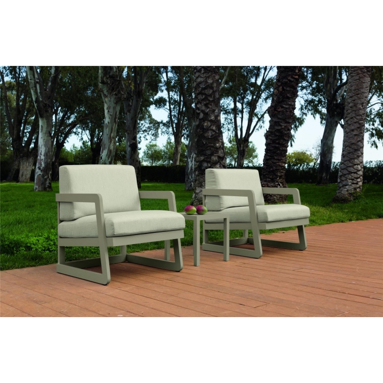 FARO πολυθρόνα - Arkimueble Αλουμίνιο 70cm x 80cm x 80cm.